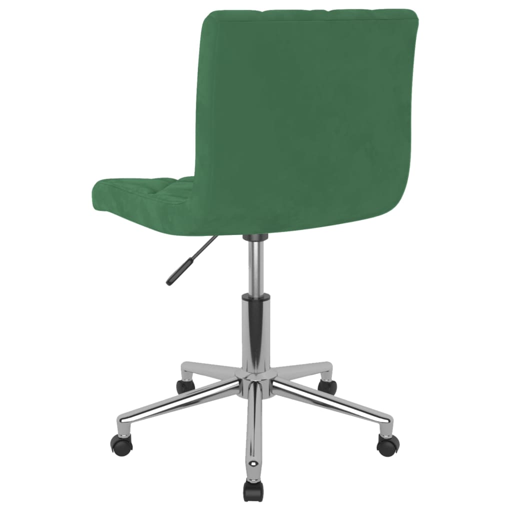 Bürostuhl Drehbar Dunkelgrün Samt