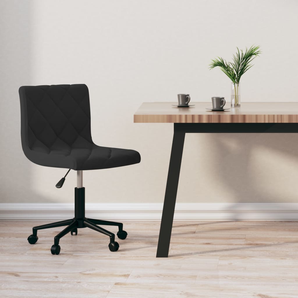 Bürostuhl Drehbar Schwarz Samt