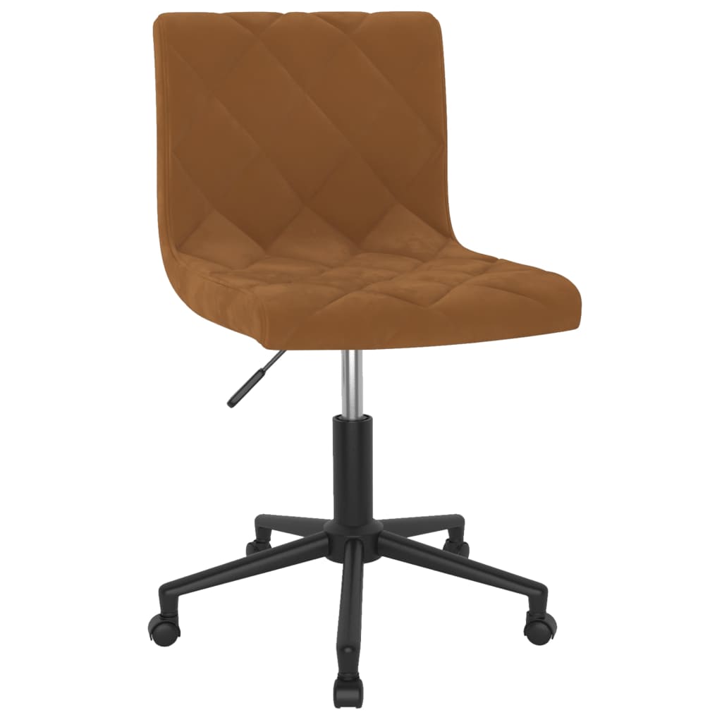 Bürostuhl Drehbar Braun Samt