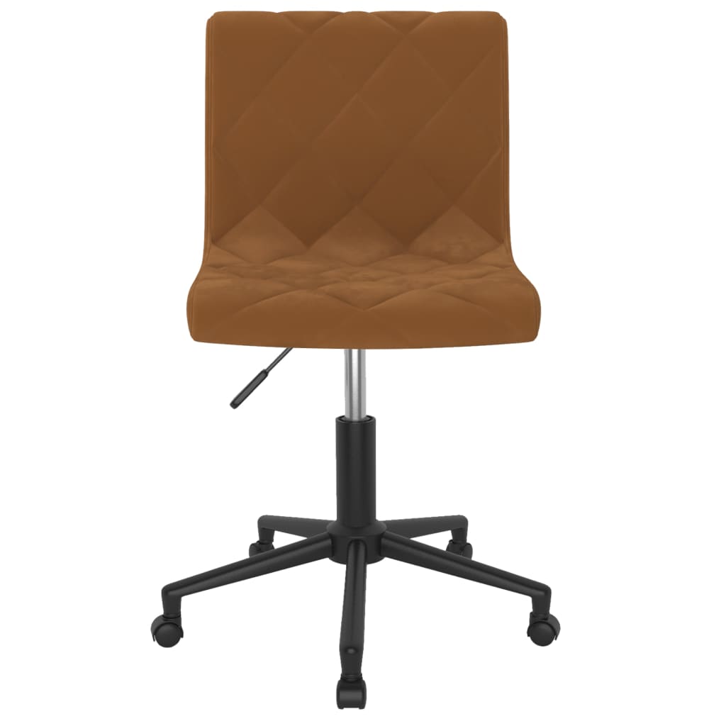 Bürostuhl Drehbar Braun Samt