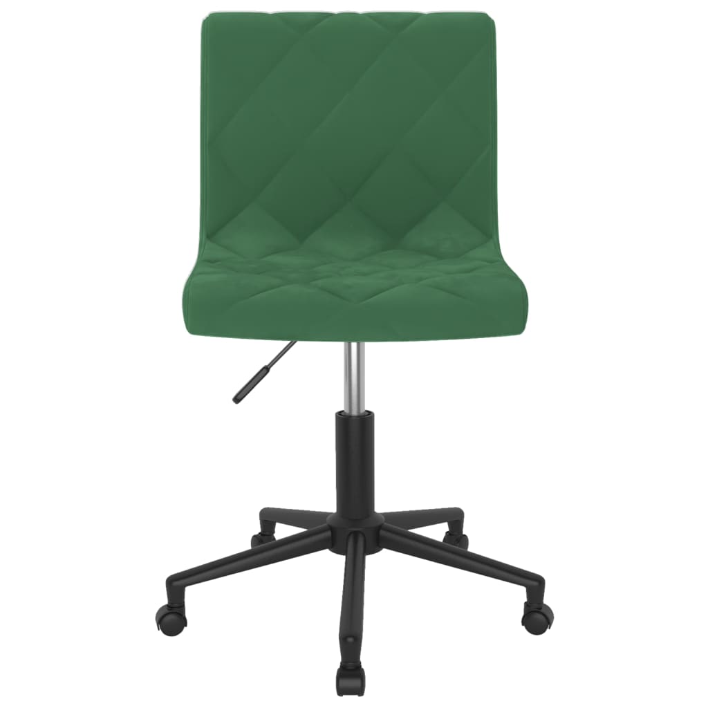 Bürostuhl Drehbar Dunkelgrün Samt