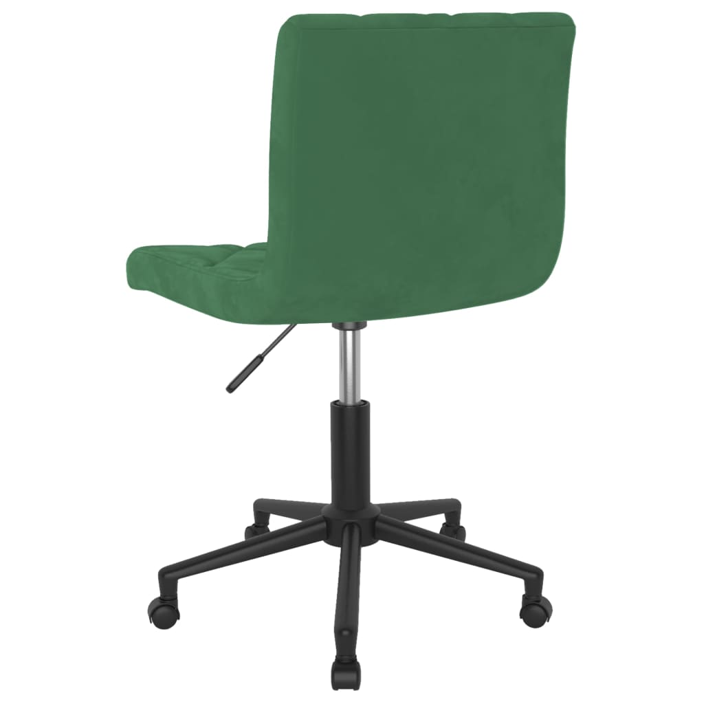 Bürostuhl Drehbar Dunkelgrün Samt