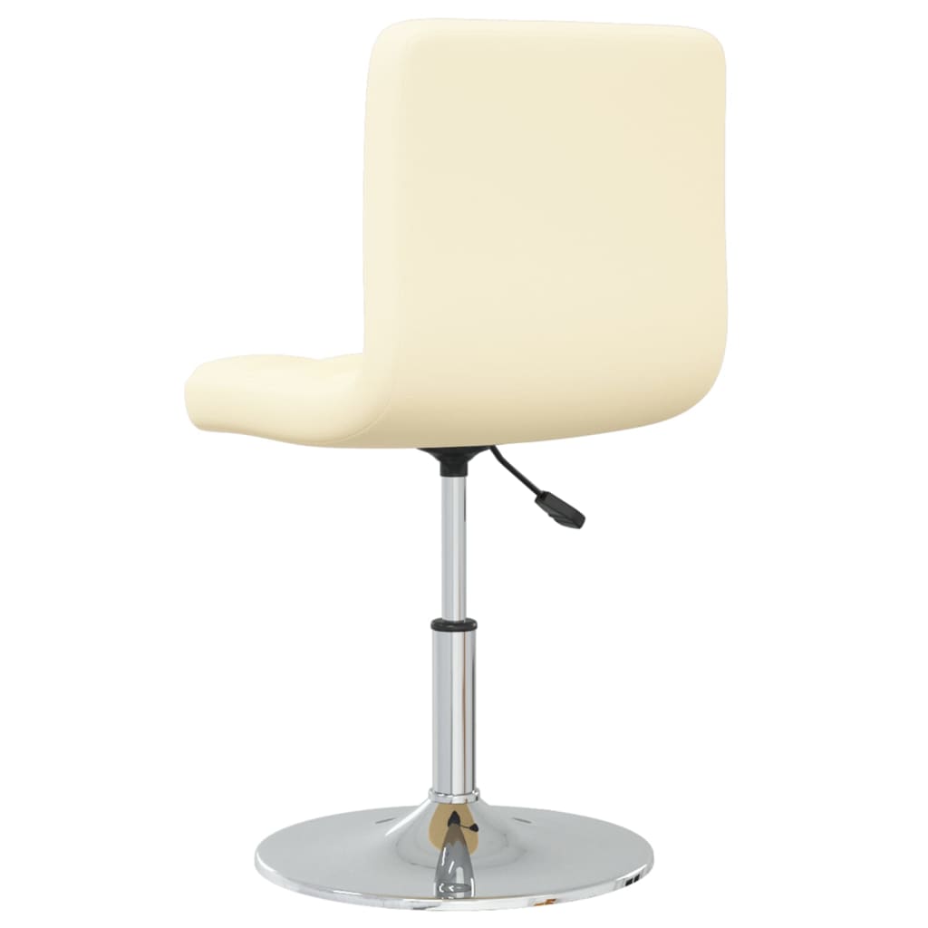 Esszimmerstühle 4 Stk. Creme Kunstleder