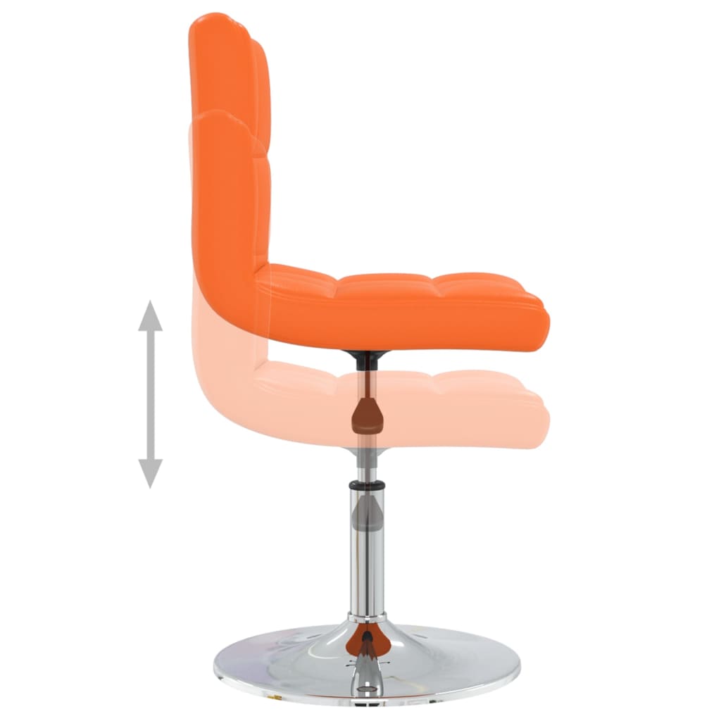 Esszimmerstühle 4 Stk. Orange Kunstleder