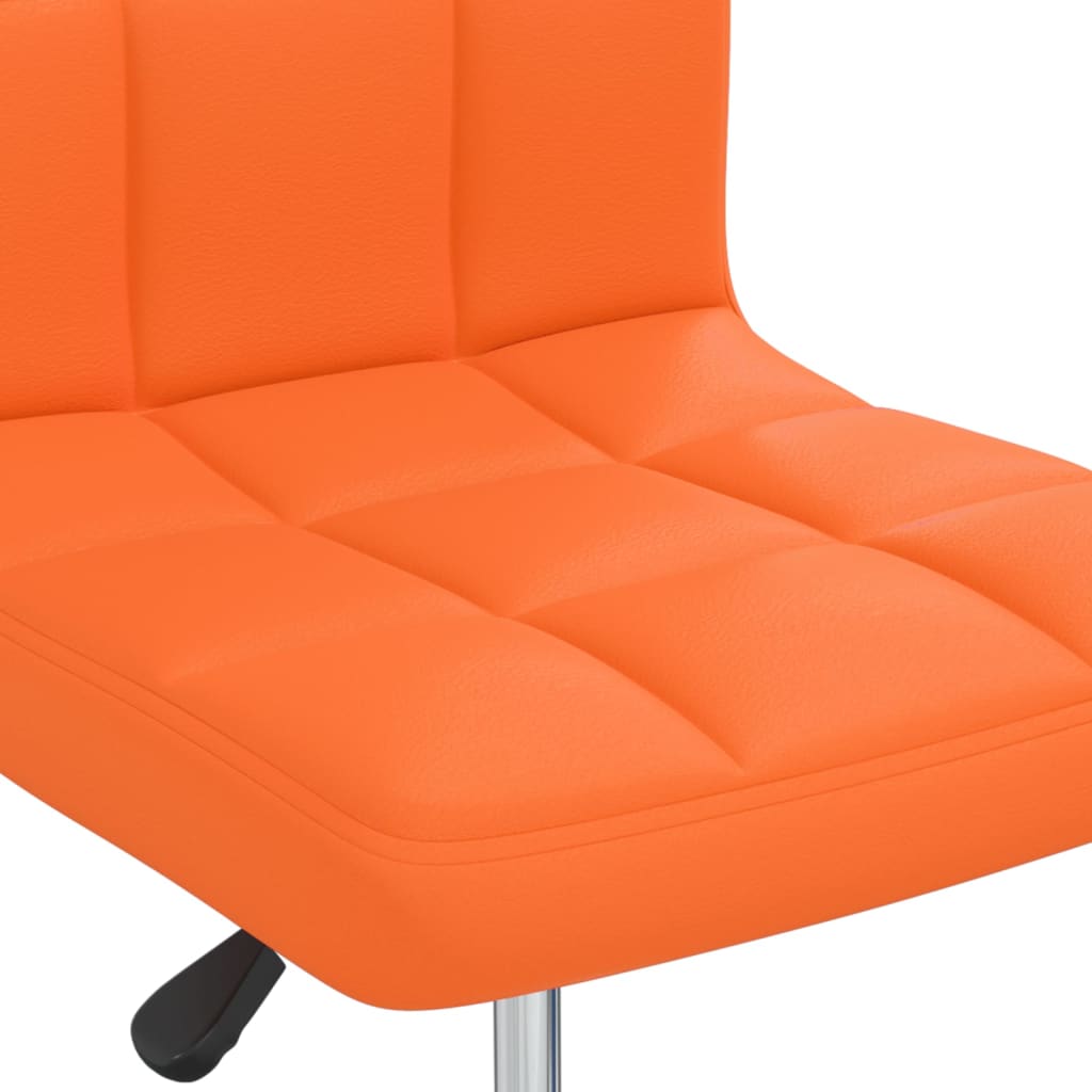 Esszimmerstühle 4 Stk. Orange Kunstleder