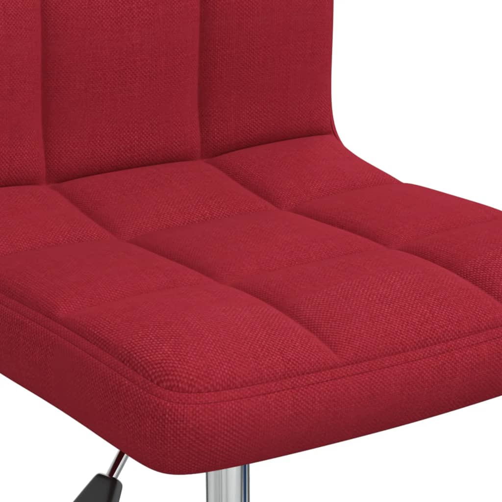 Bürostuhl Drehbar Weinrot Stoff