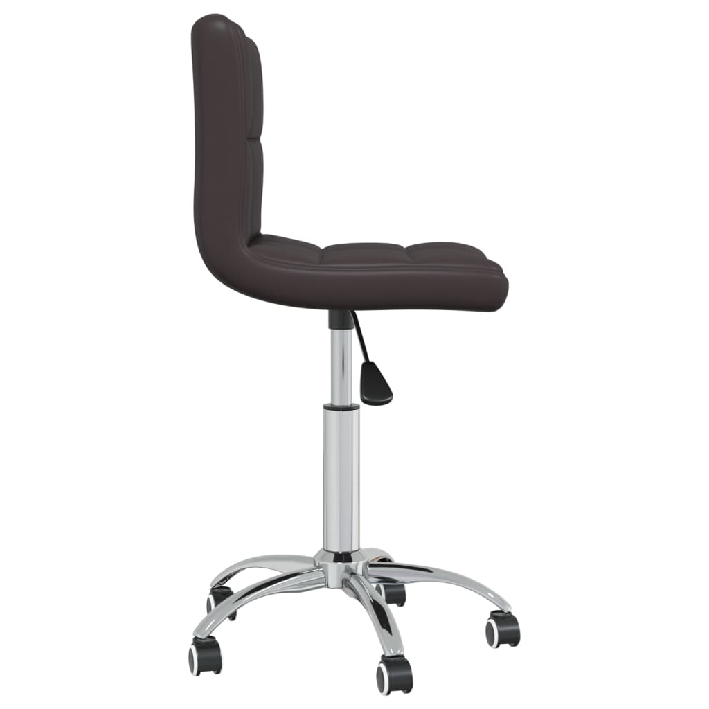 Bürostuhl Drehbar Braun Kunstleder