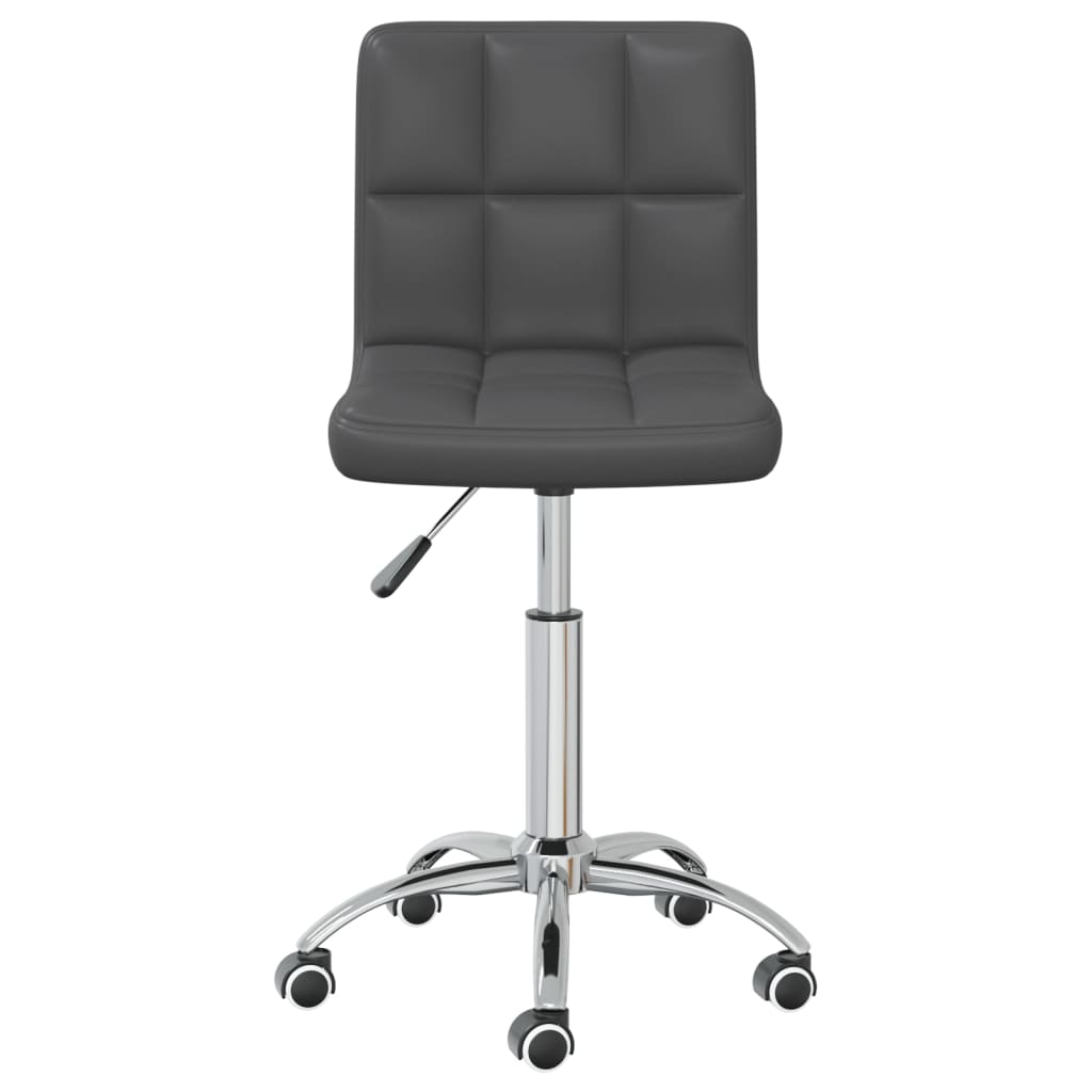 Bürostuhl Drehbar Grau Kunstleder