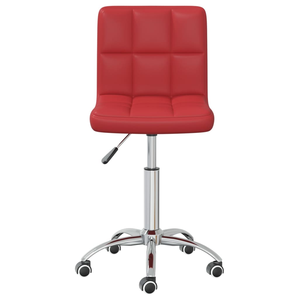 Bürostuhl Drehbar Weinrot Kunstleder