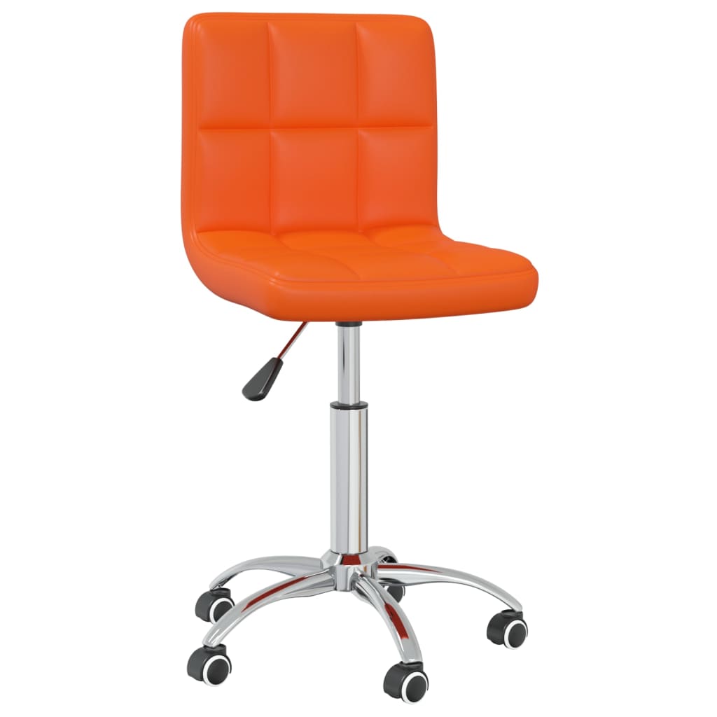 Bürostuhl Drehbar Orange Kunstleder
