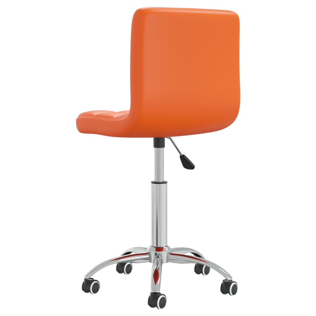 Bürostuhl Drehbar Orange Kunstleder