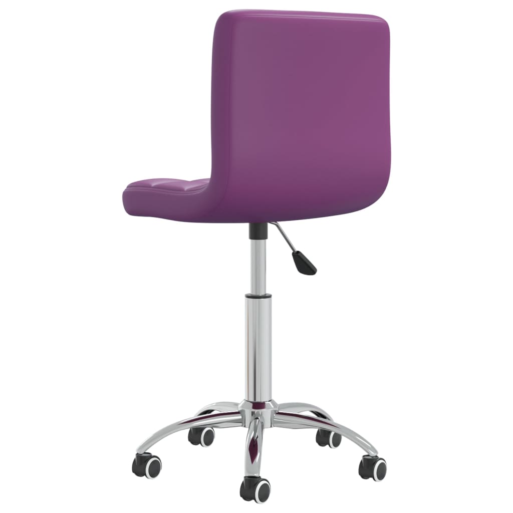 Bürostuhl Drehbar Lila Kunstleder