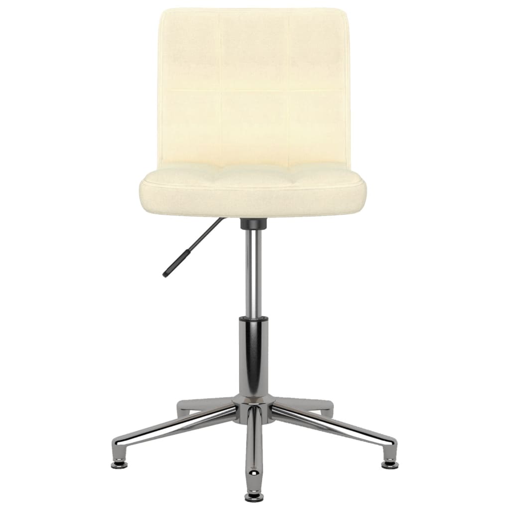 Bürostuhl Drehbar Creme Stoff