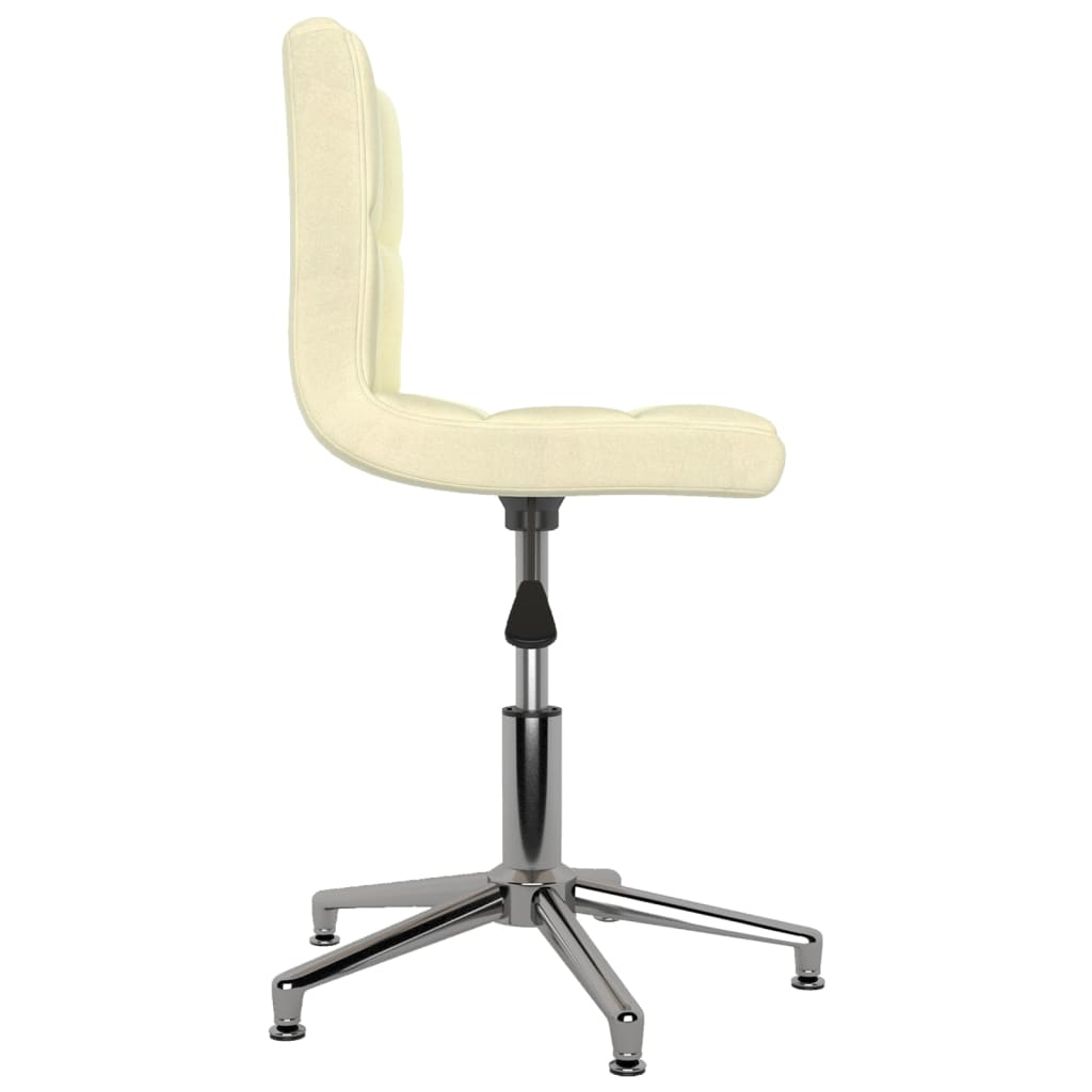 Bürostuhl Drehbar Creme Stoff
