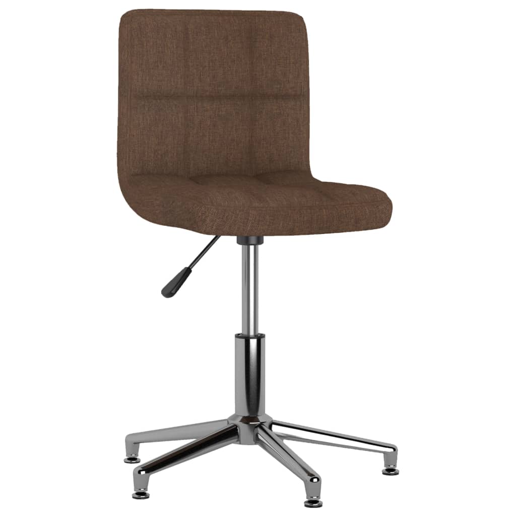 Bürostuhl Drehbar Braun Stoff