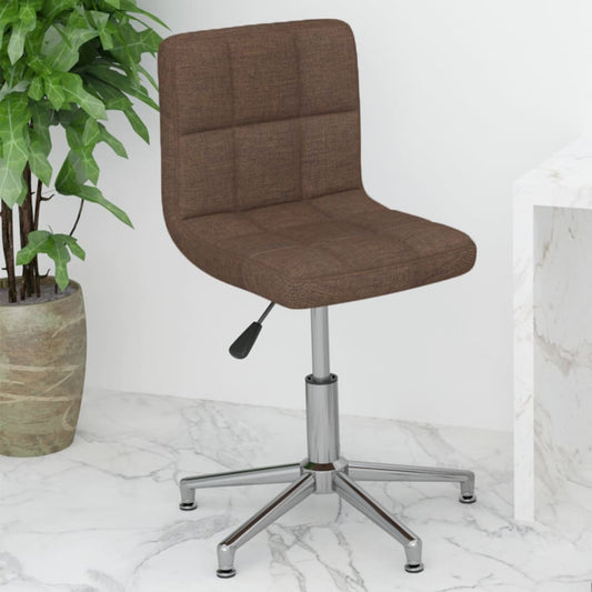 Bürostuhl Drehbar Braun Stoff