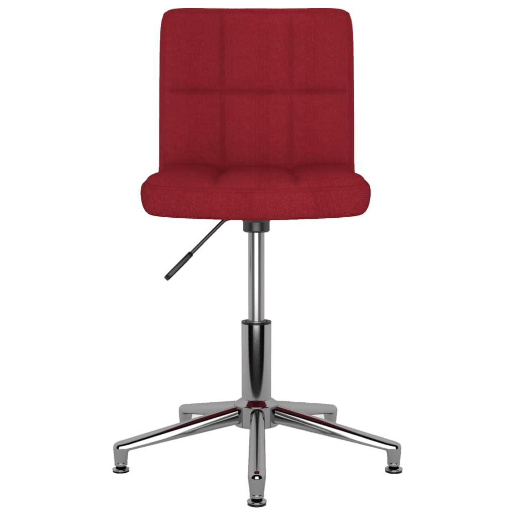 Bürostuhl Drehbar Weinrot Stoff