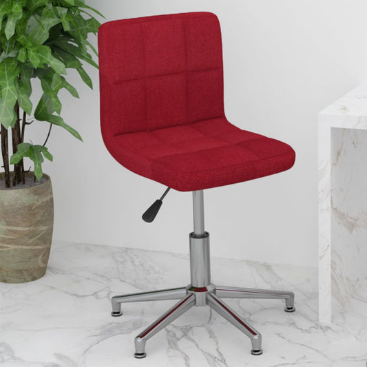 Bürostuhl Drehbar Weinrot Stoff