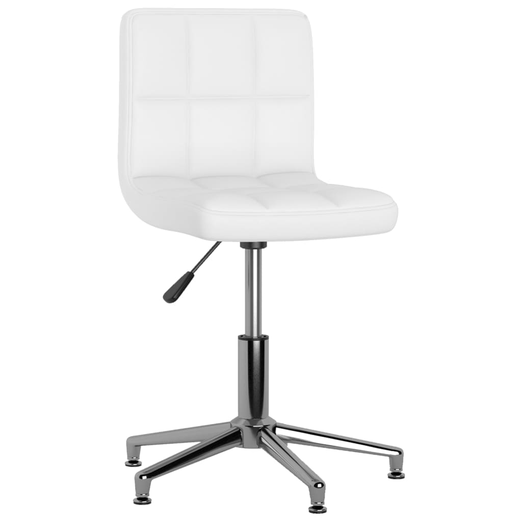 Bürostuhl Drehbar Weiß Kunstleder