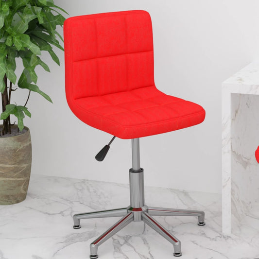 Bürostuhl Drehbar Rot Kunstleder