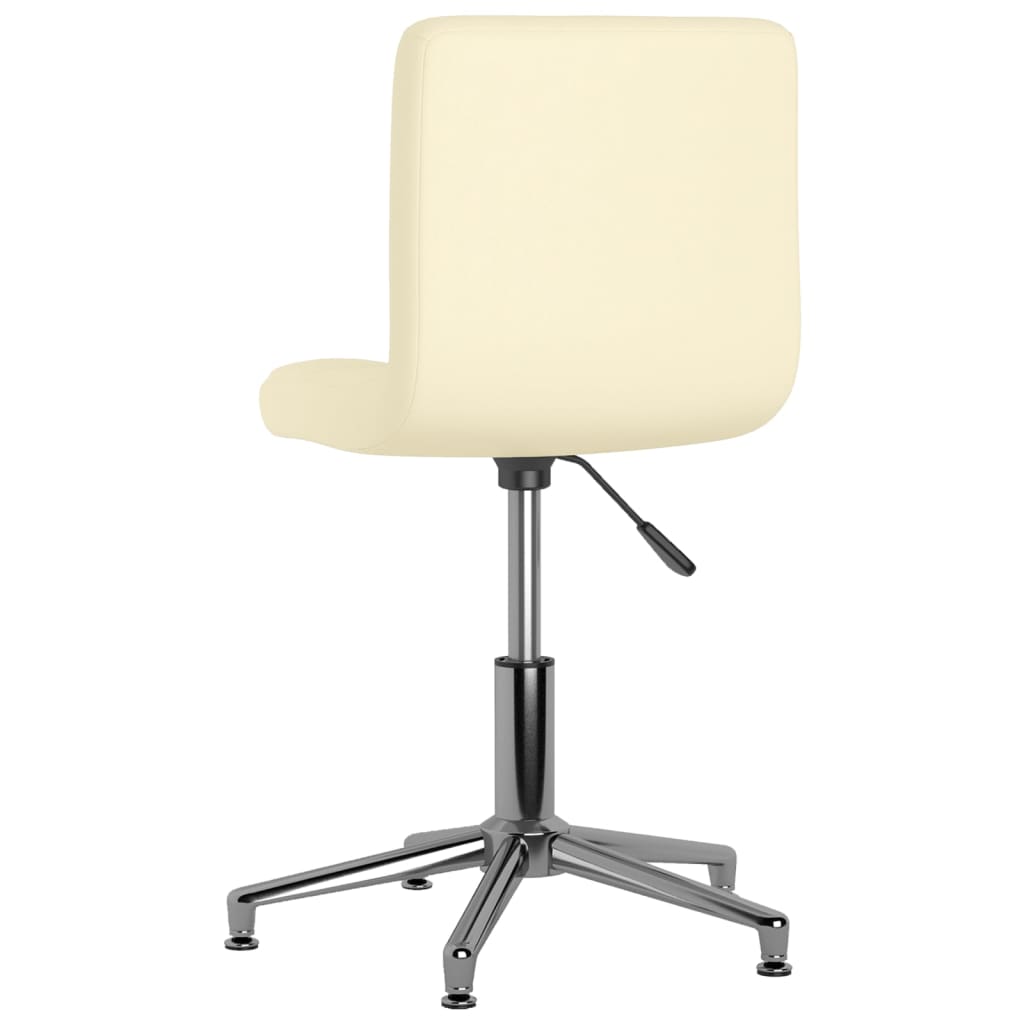 Bürostuhl Drehbar Creme Kunstleder