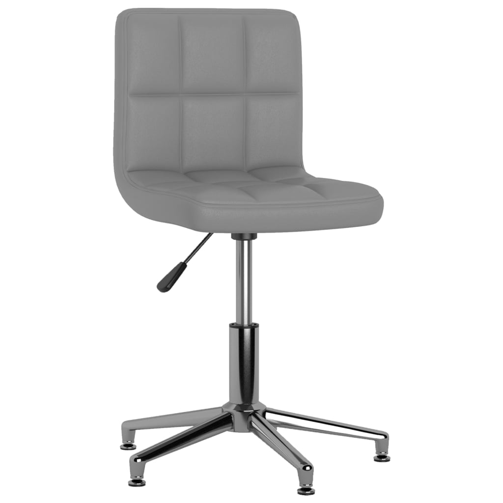 Bürostuhl Drehbar Grau Kunstleder