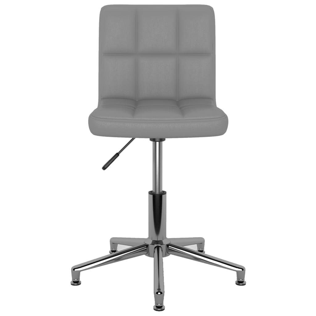 Bürostuhl Drehbar Grau Kunstleder
