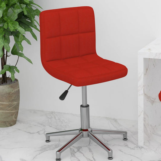Bürostuhl Drehbar Weinrot Kunstleder