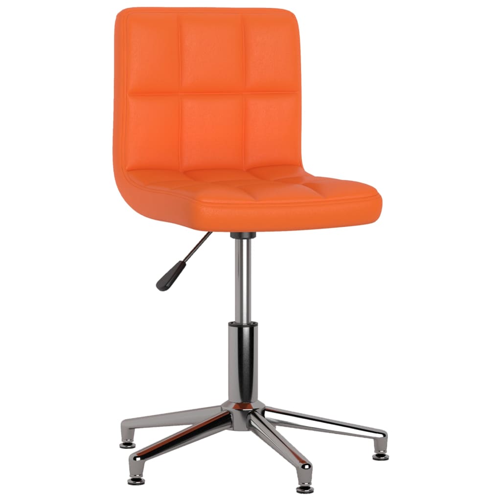 Bürostuhl Drehbar Orange Kunstleder