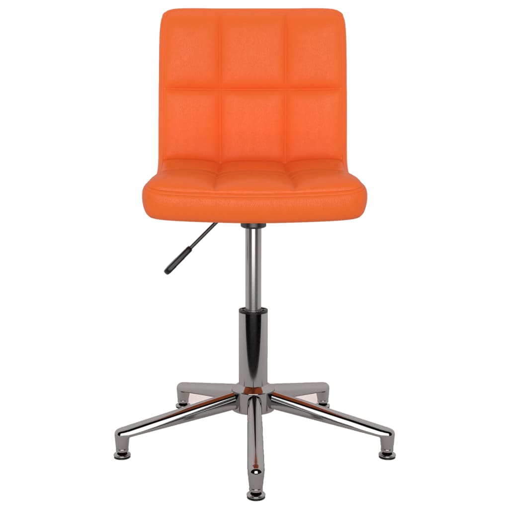 Bürostuhl Drehbar Orange Kunstleder