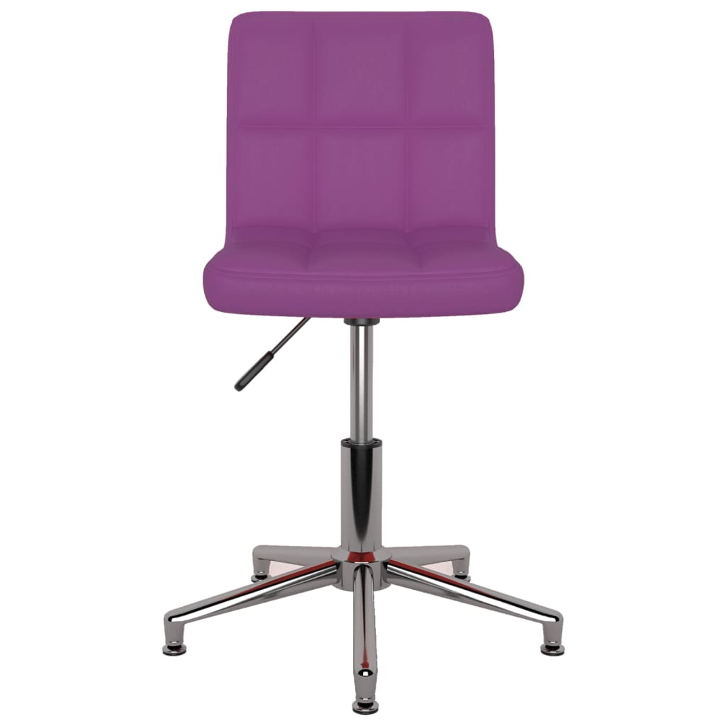 Bürostuhl Drehbar Lila Kunstleder