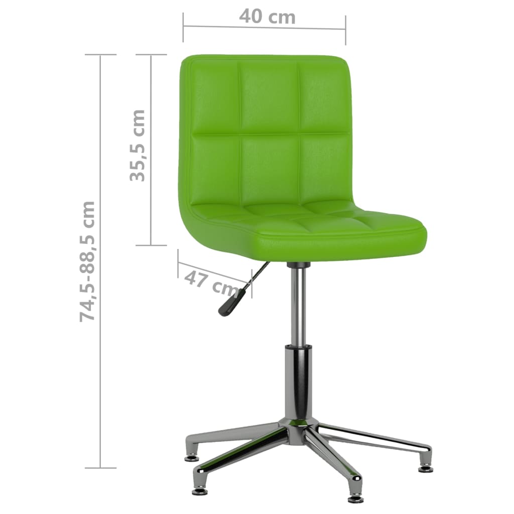 Bürostuhl Drehbar Grün Kunstleder