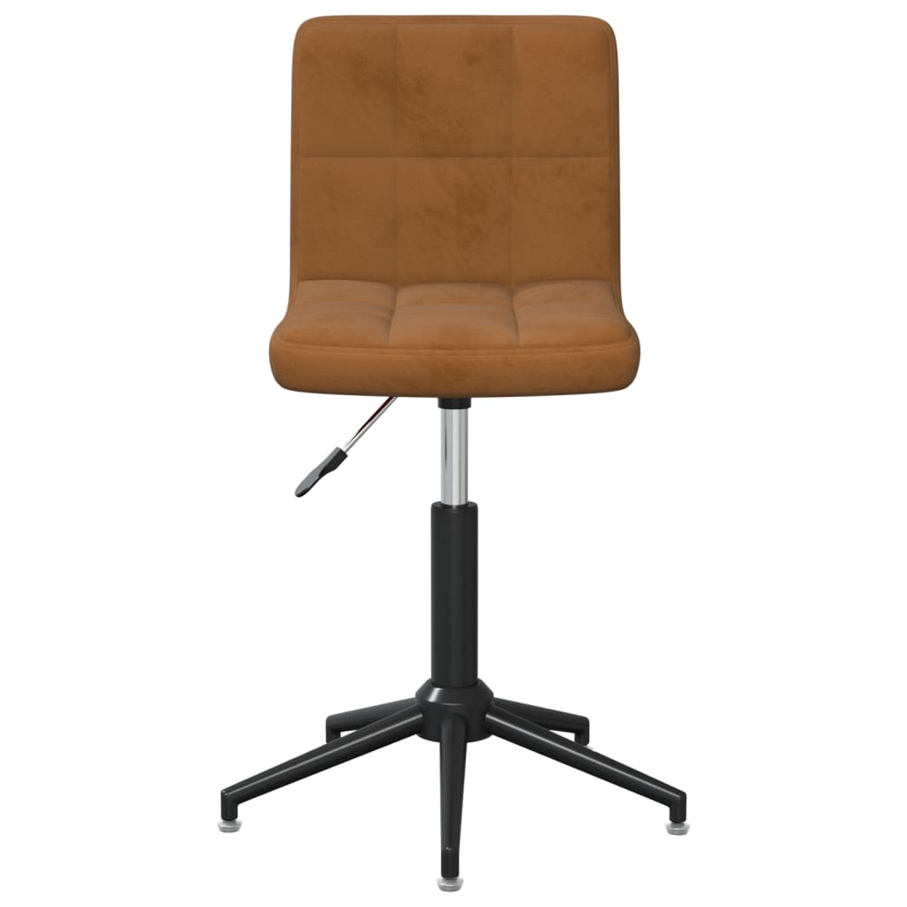 Bürostuhl Drehbar Braun Samt