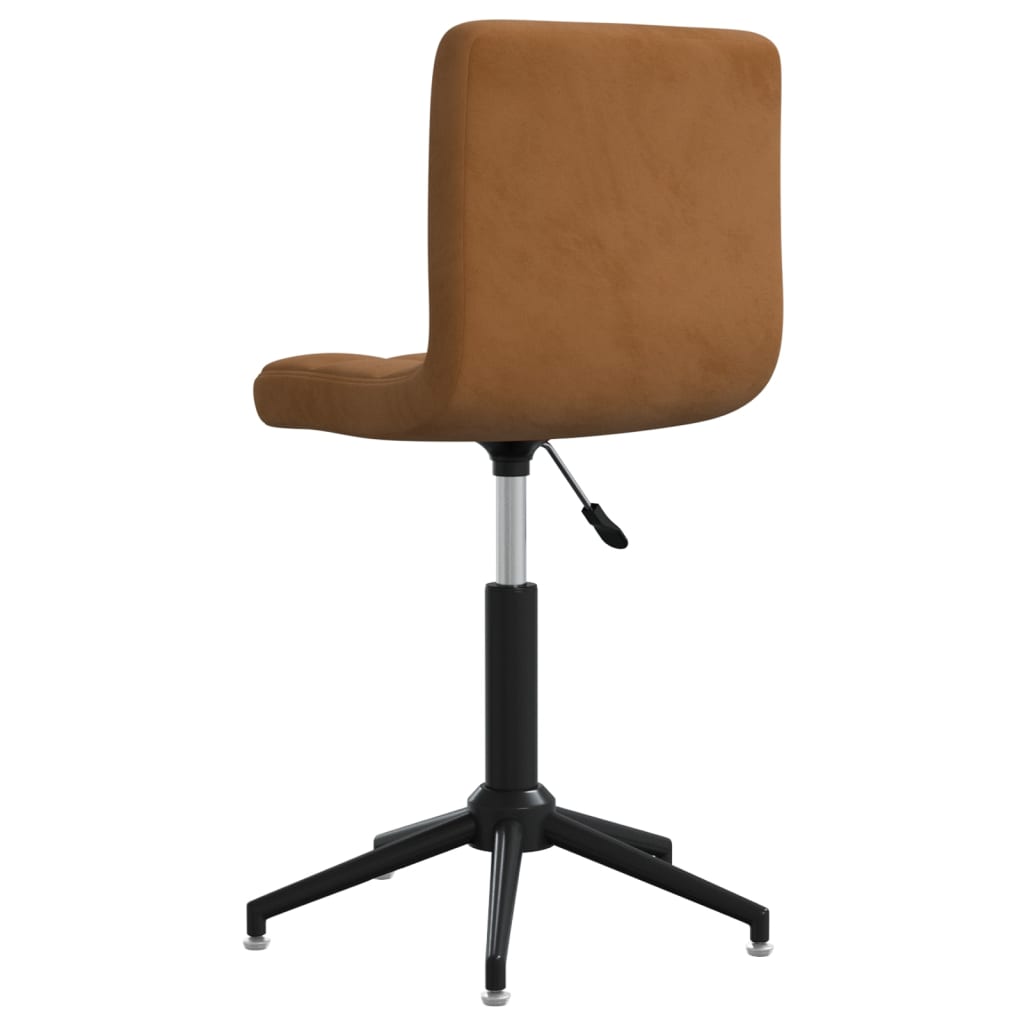 Bürostuhl Drehbar Braun Samt