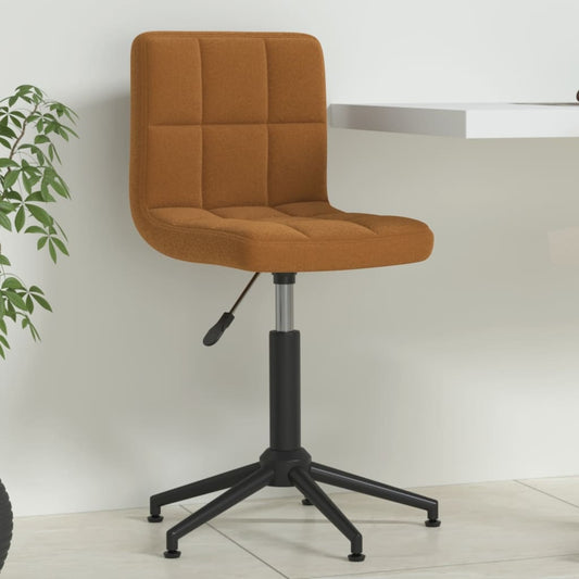 Bürostuhl Drehbar Braun Samt