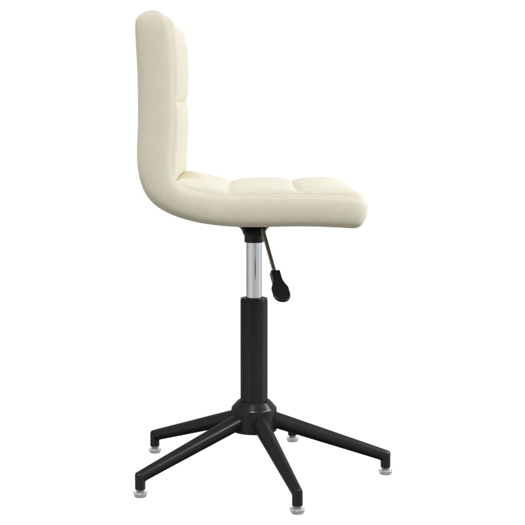 Bürostuhl Drehbar Creme Samt