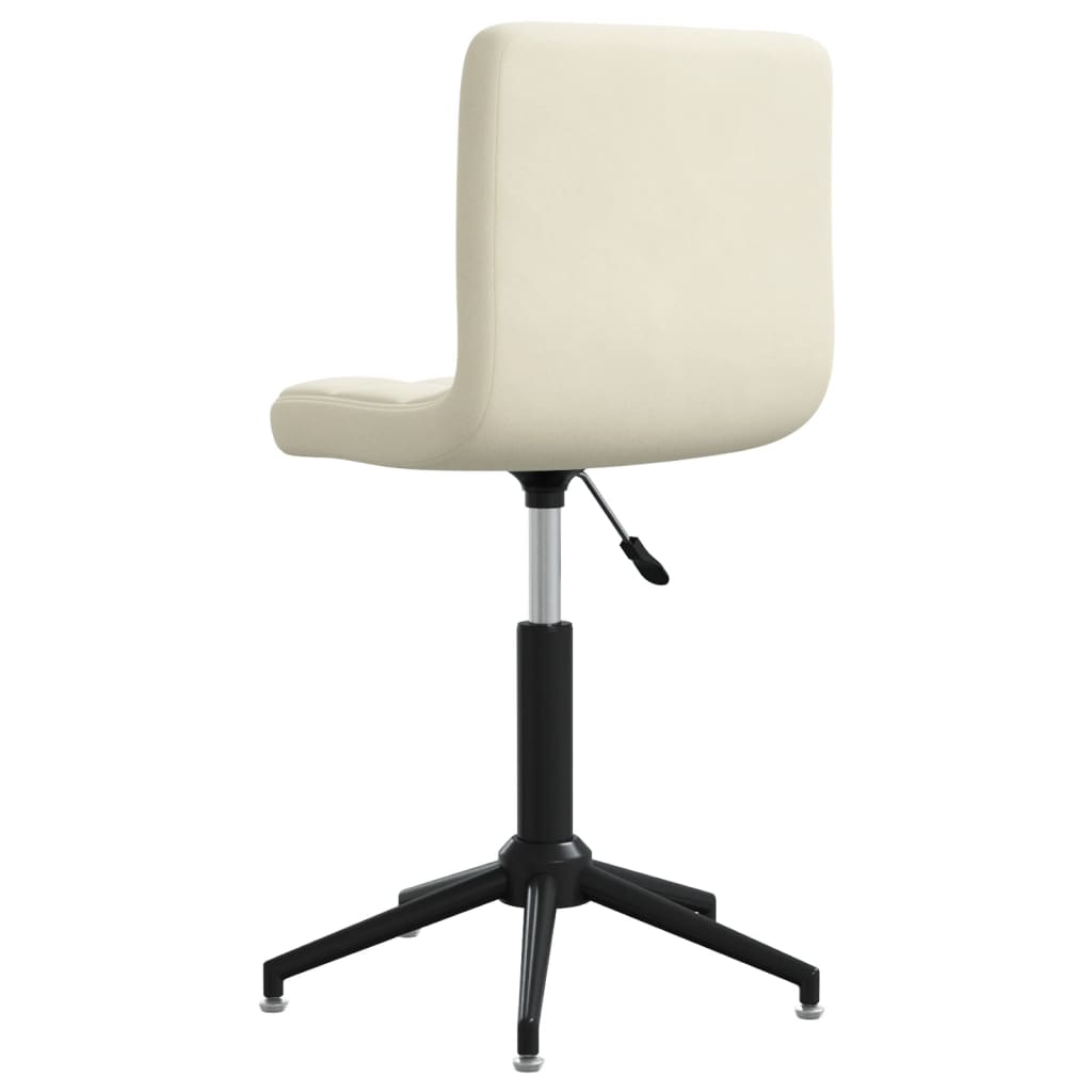 Bürostuhl Drehbar Creme Samt