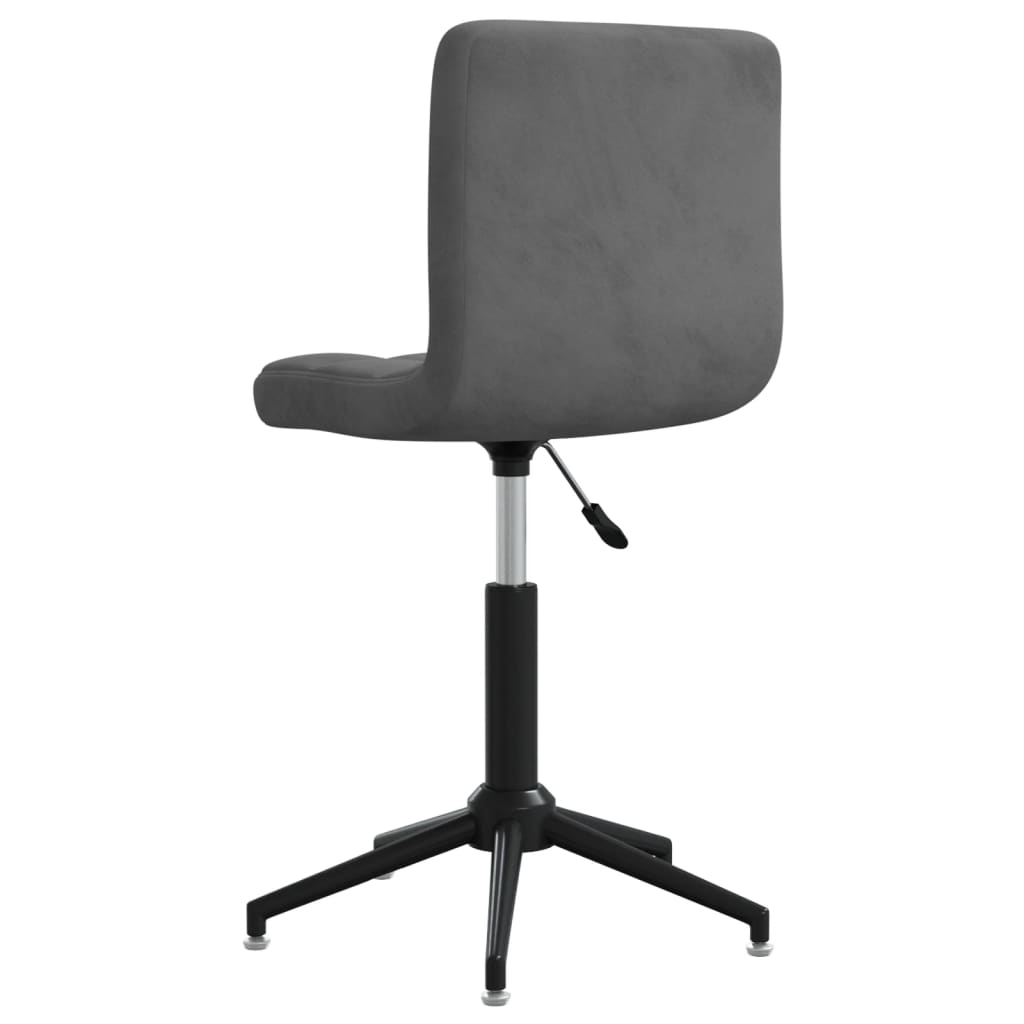 Bürostuhl Drehbar Dunkelgrau Samt