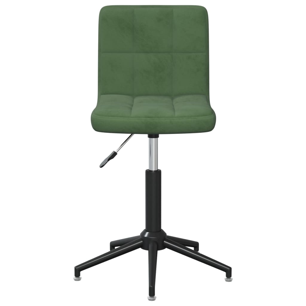 Bürostuhl Drehbar Dunkelgrün Samt