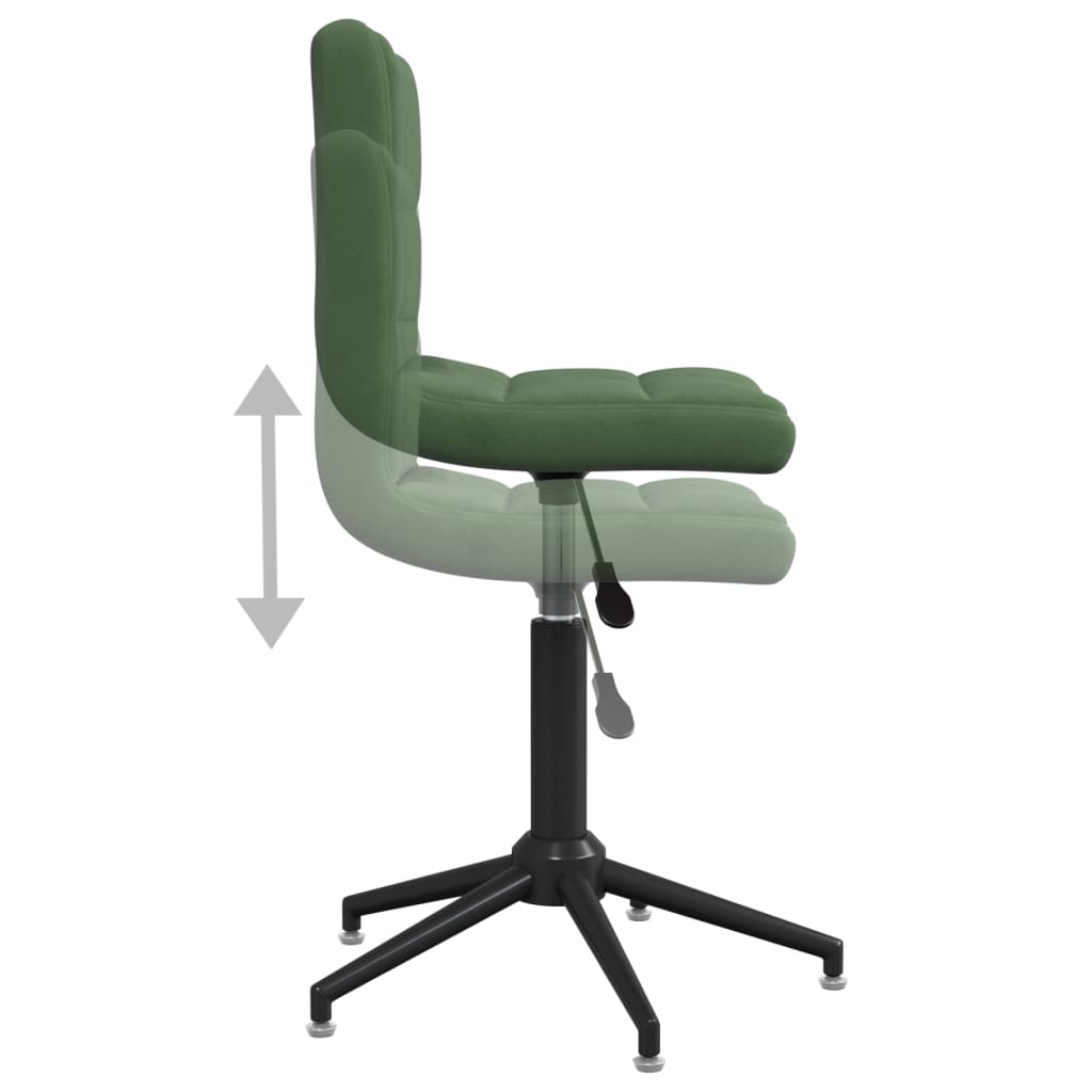 Bürostuhl Drehbar Dunkelgrün Samt