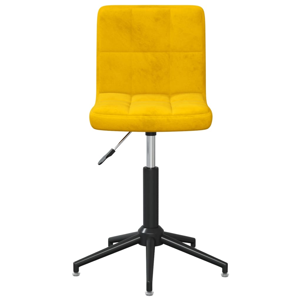 Bürostuhl Drehbar Senfgelb Samt