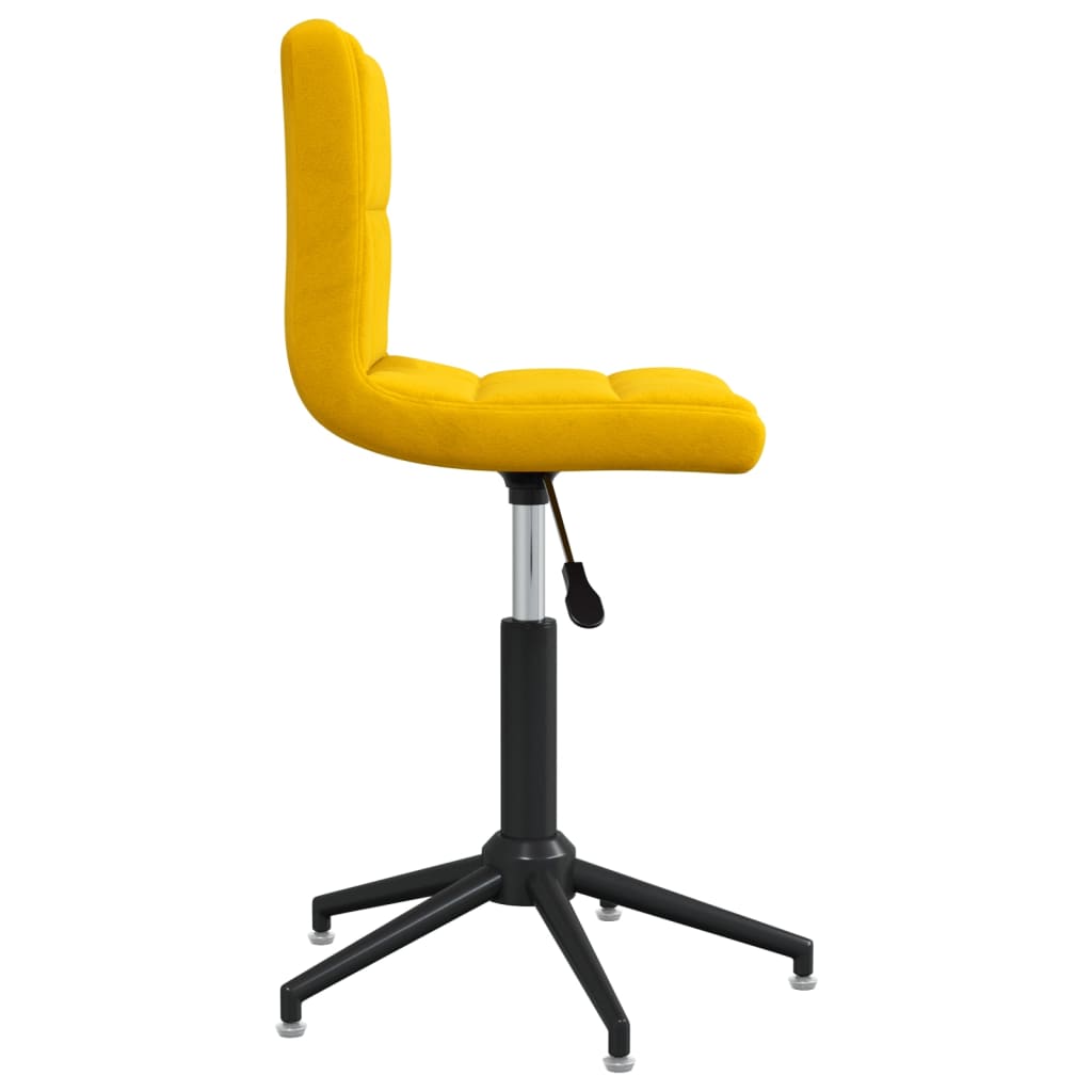 Bürostuhl Drehbar Senfgelb Samt