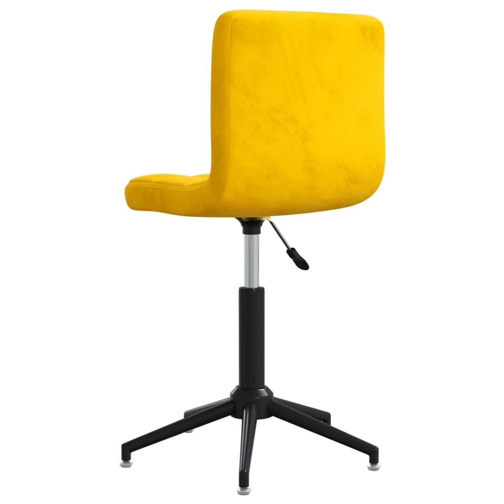 Bürostuhl Drehbar Senfgelb Samt