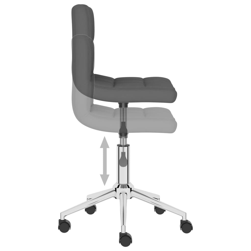 Bürostuhl Drehbar Dunkelgrau Stoff