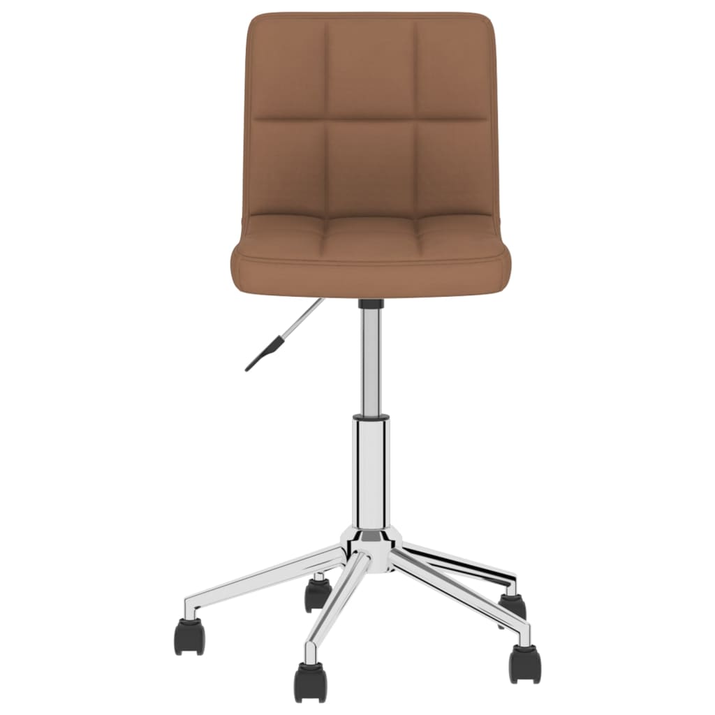 Bürostuhl Drehbar Braun Stoff