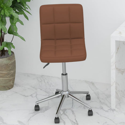 Bürostuhl Drehbar Braun Stoff