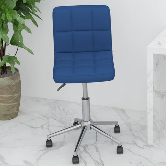 Bürostuhl Drehbar Blau Stoff