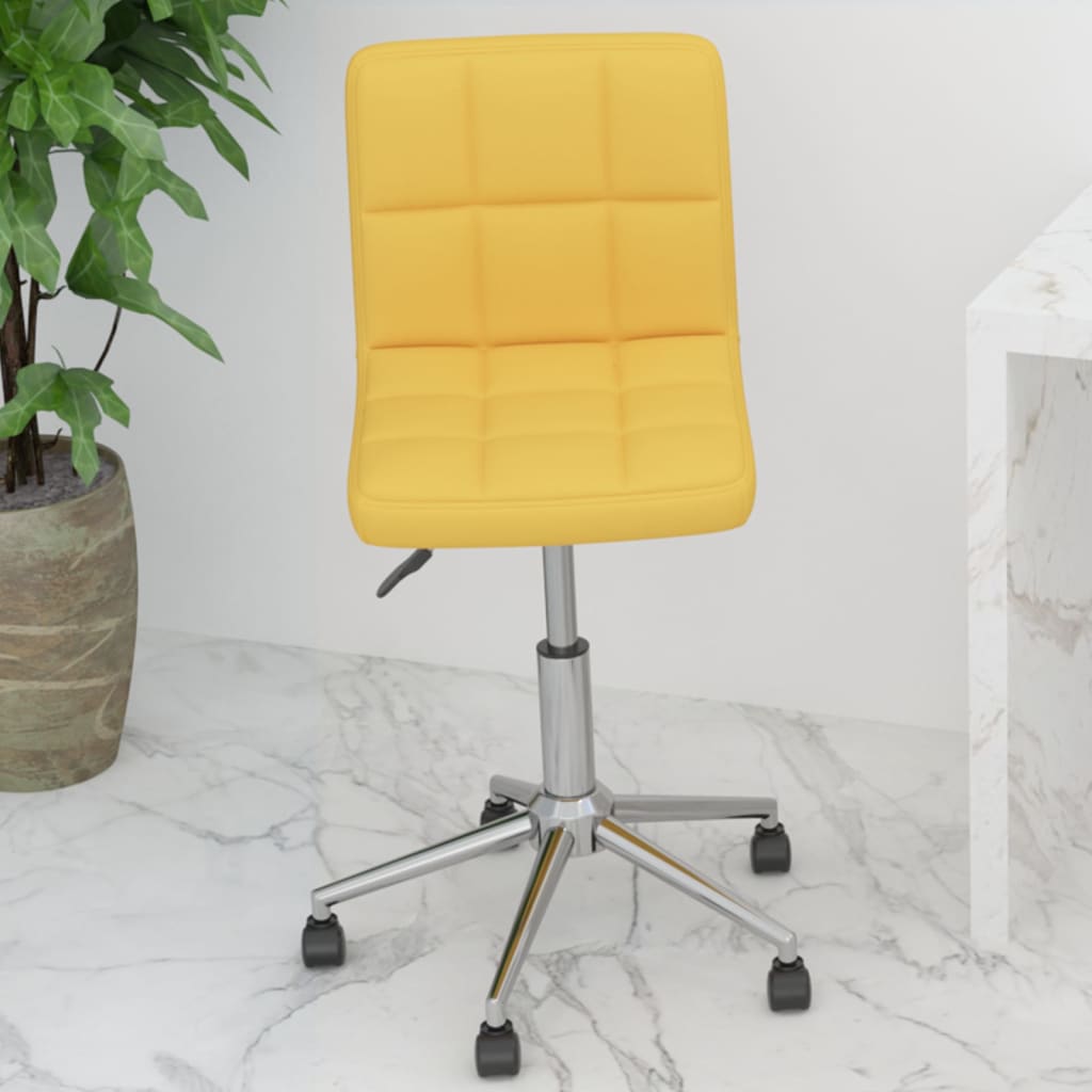 Bürostuhl Drehbar Senfgelb Stoff