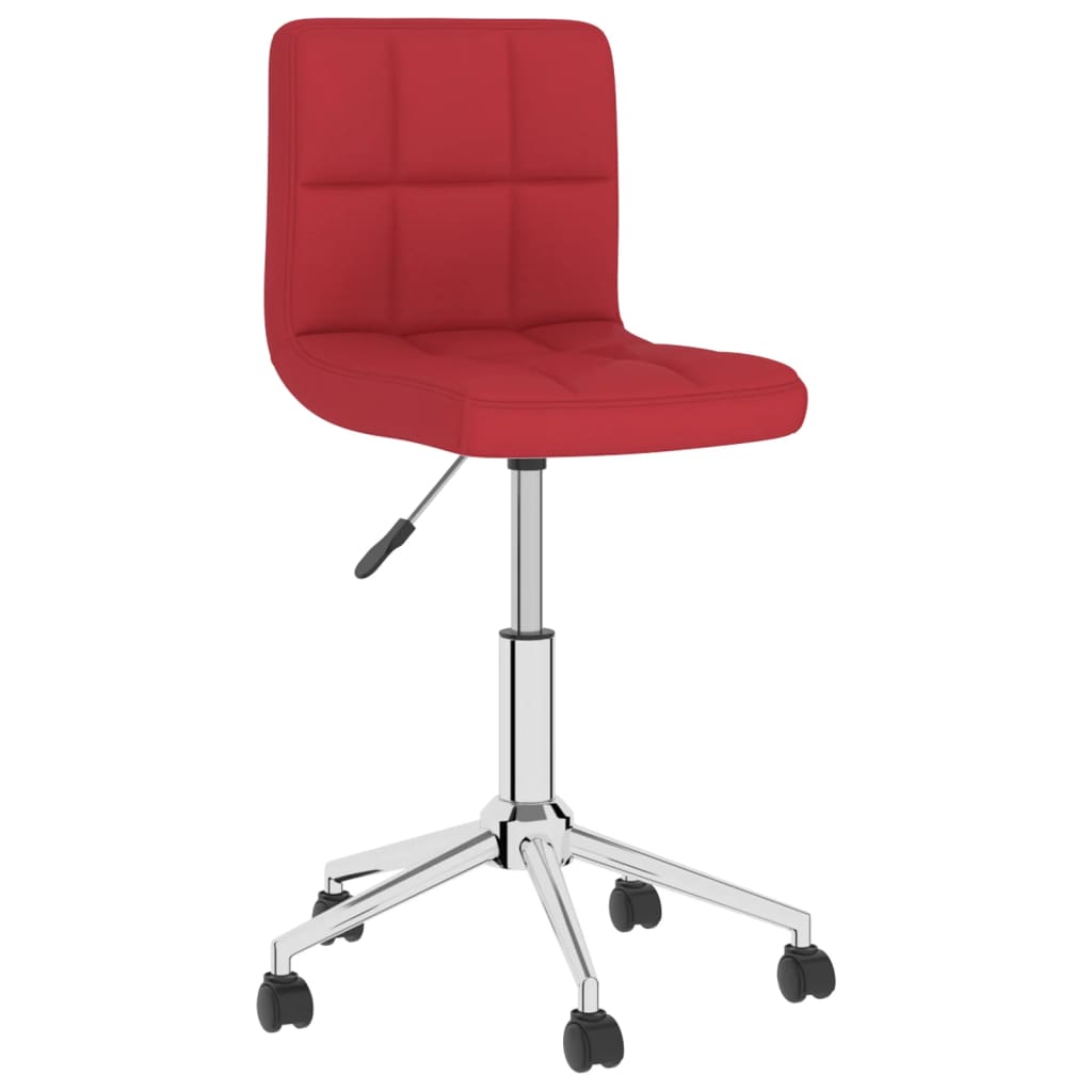 Bürostuhl Drehbar Weinrot Stoff