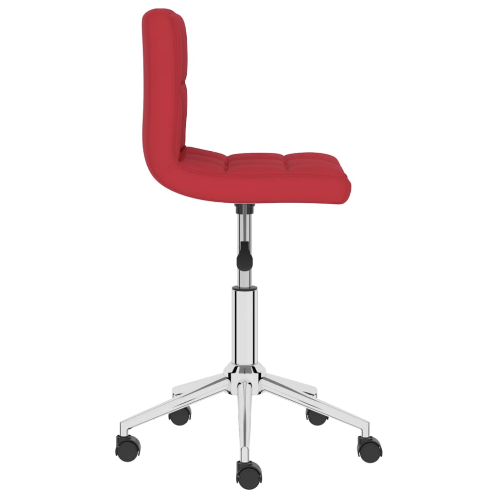 Bürostuhl Drehbar Weinrot Stoff